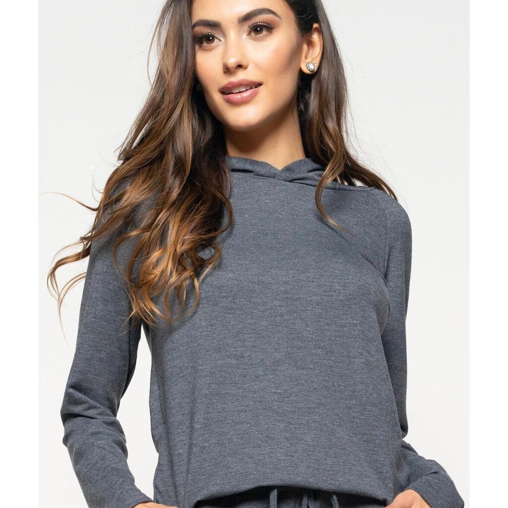 Casaco Salvatore Fashion Comfy Capuz Moletinho Feminino