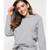 Casaco Salvatore Fashion Comfy Capuz Moletinho Feminino - Cinza