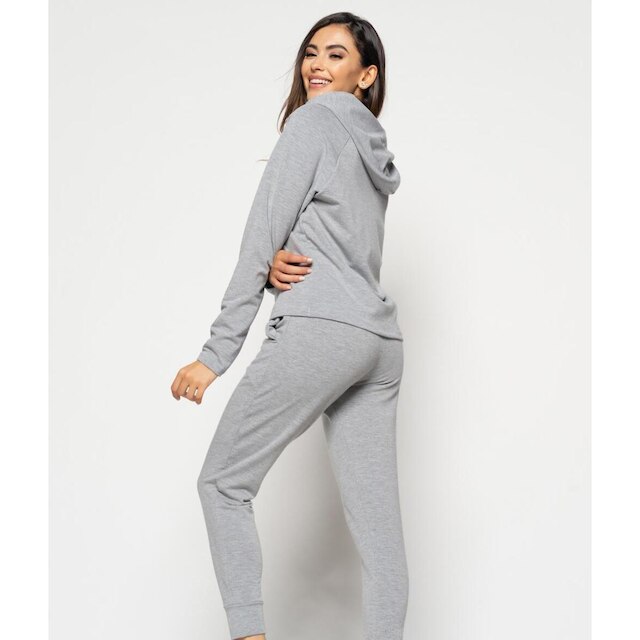 Casaco Salvatore Fashion Comfy Capuz Moletinho Feminino