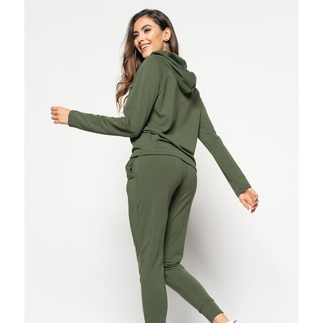 Casaco Salvatore Fashion Comfy Capuz Moletinho Feminino