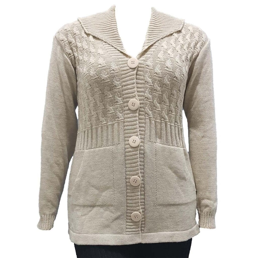 Casaco Tricot Feminino Folhas - Katlen Tricot