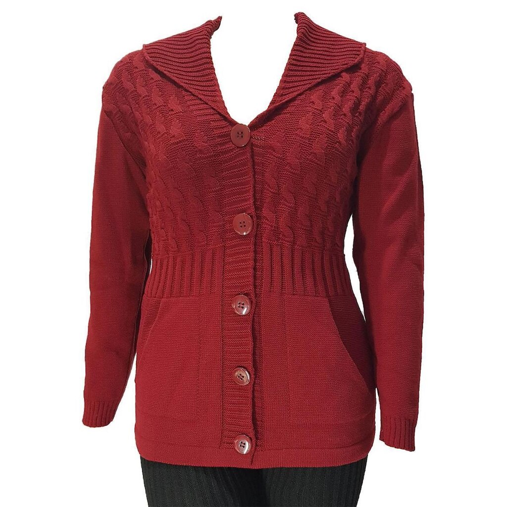 Casaco Tricot Feminino Folhas - Katlen Tricot