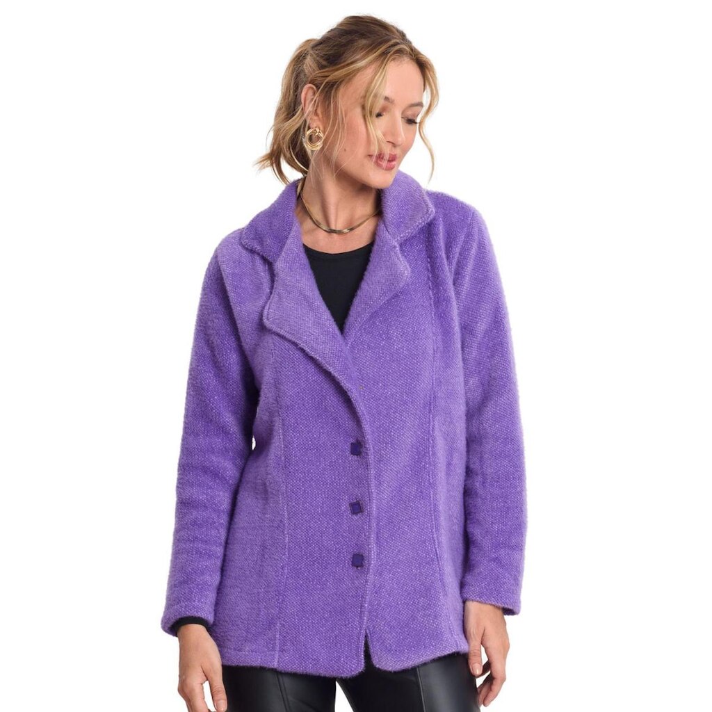 Casaco Twed Favo Feminino Endless Roxo