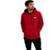 casaco vermelho Fatal com gorro e bolso canguru - Vermelho