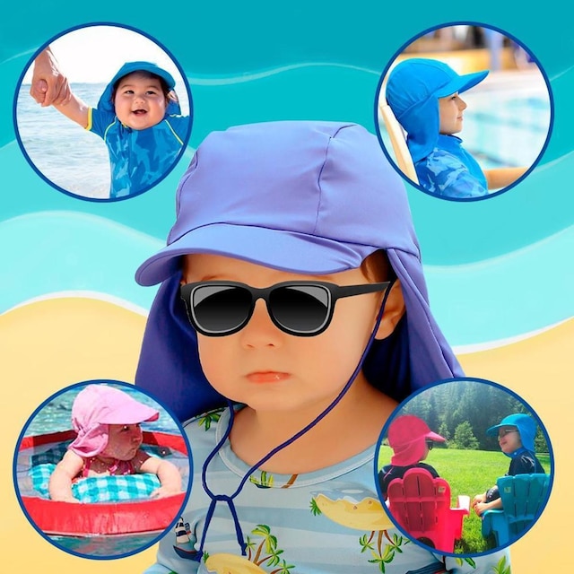 Chapéu Boné Proteção Solar UV 50+ Praia Piscina Bebê Infantil