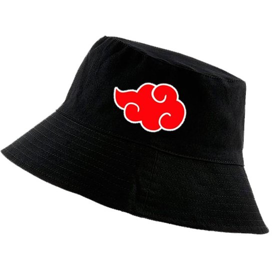 Chapéu Bucket Hat Akatsuki Nuvem Vermelha