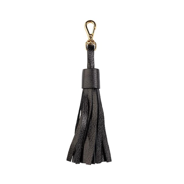Chaveiro tassel franja em couro