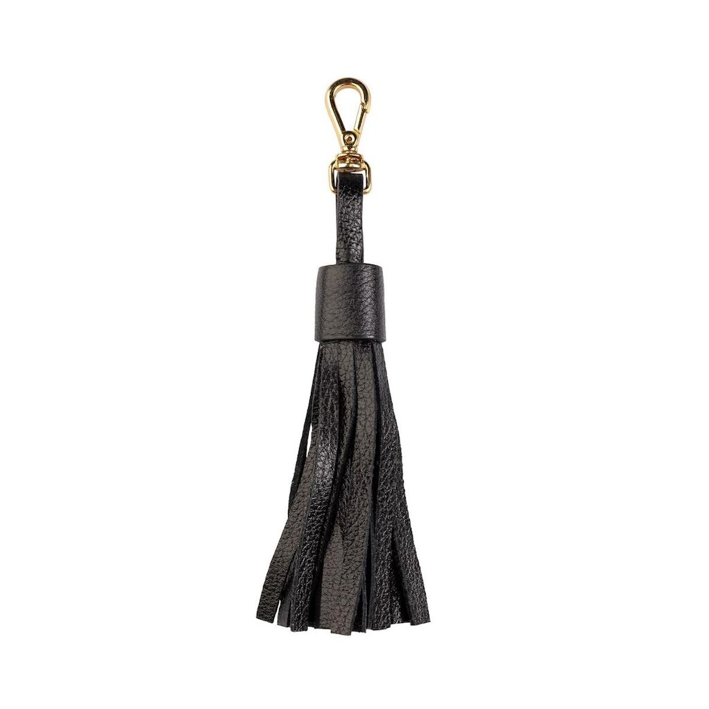 Chaveiro tassel franja em couro
