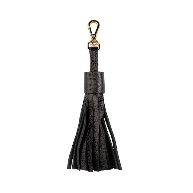 Chaveiro tassel franja em couro