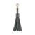 Chaveiro tassel franja em couro - Verde Militar