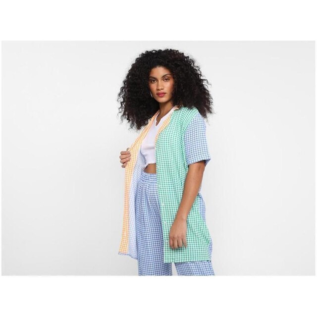 Chemise Vista Xadrez Alongada