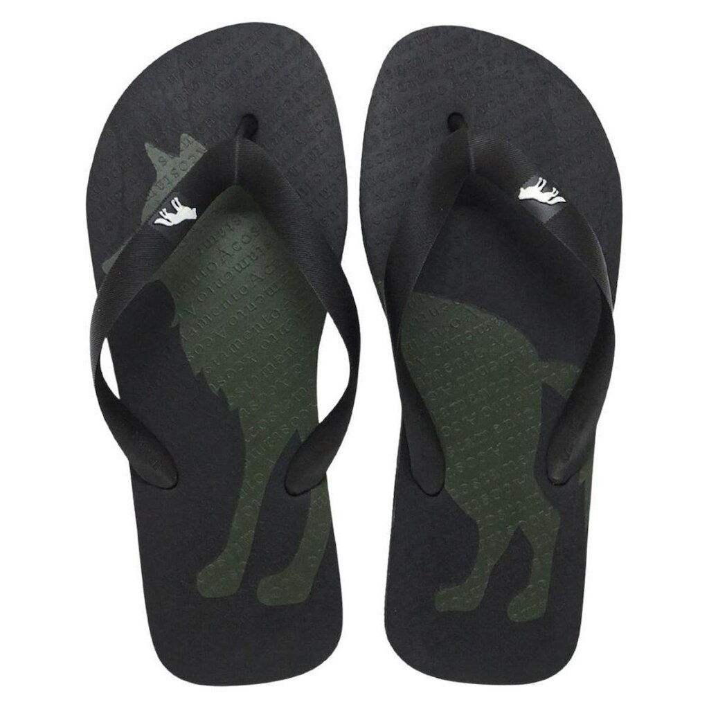 Chinelo Acostamento Masculino Casual Estampa Lobo Clássico