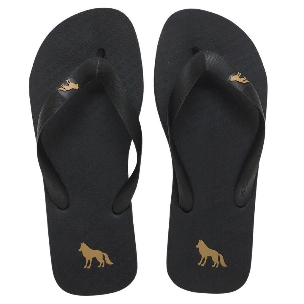 Chinelo Acostamento Masculino Casual Estampa Lobo
