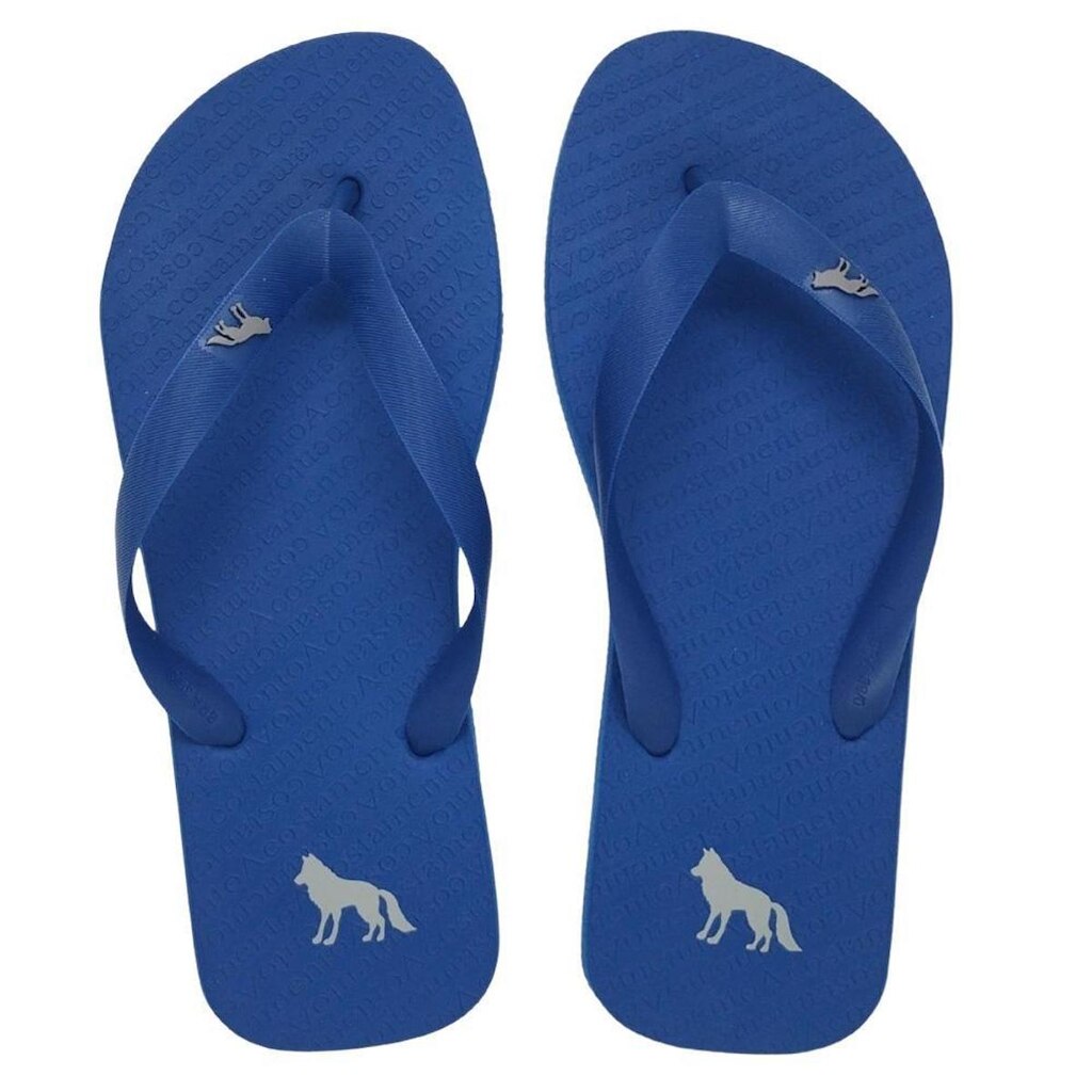 Chinelo Acostamento Masculino Casual Estampa Lobo