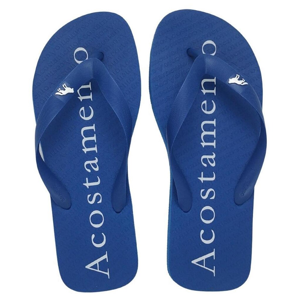 Chinelo Acostamento Masculino Tradicional Estampa Escrita