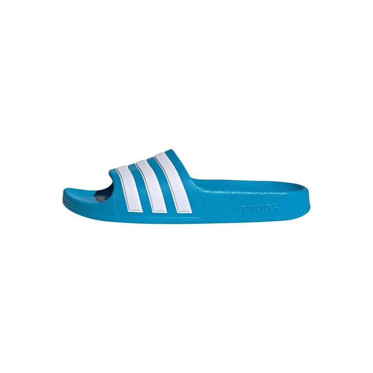 Chinelo Adilette Aqua Adidas Infantil - Azul+Branco Menor preço em Chinelo Adilette Aqua Adidas Infantil - Azul+Branco
