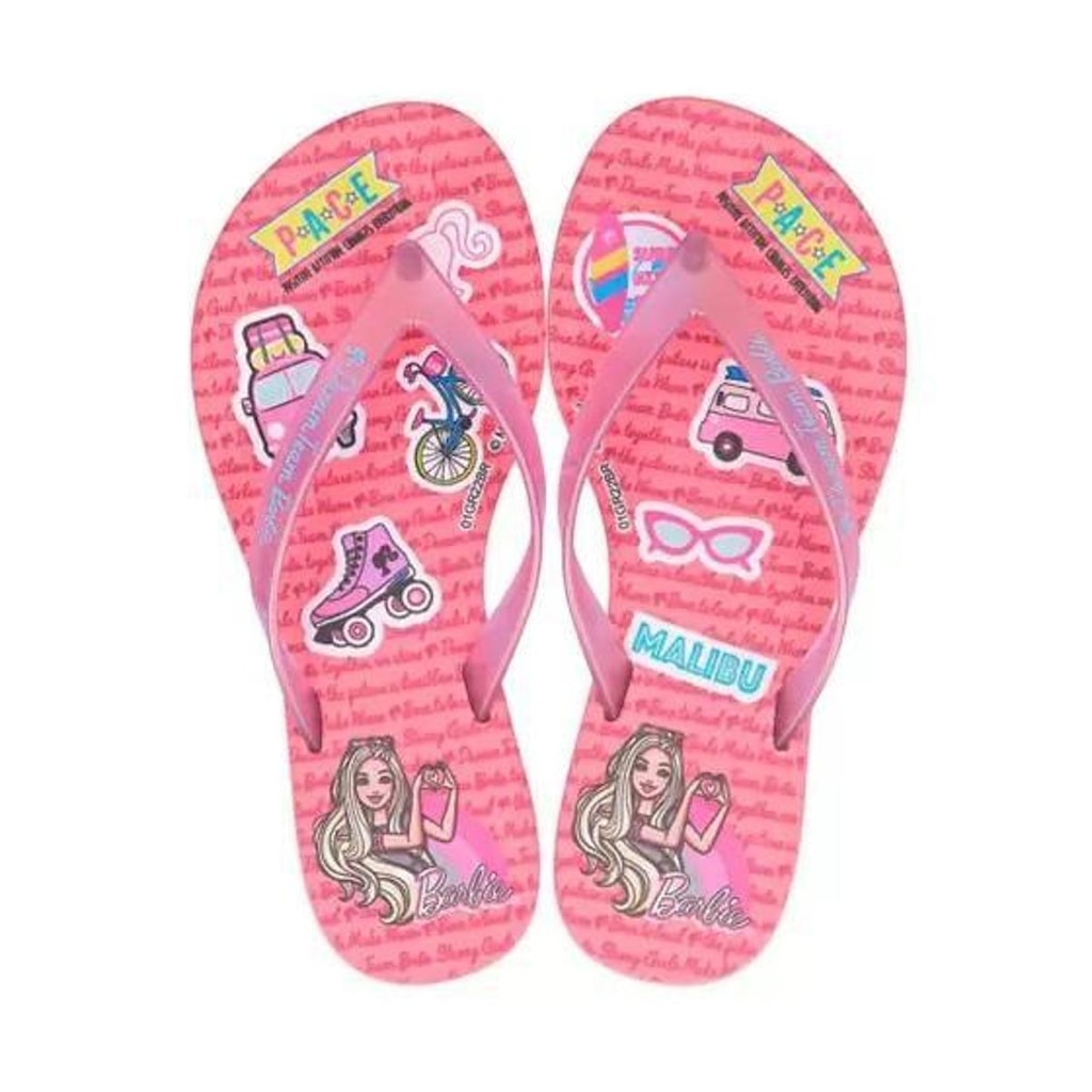 CHINELO BARBIE FACES INFANTIL