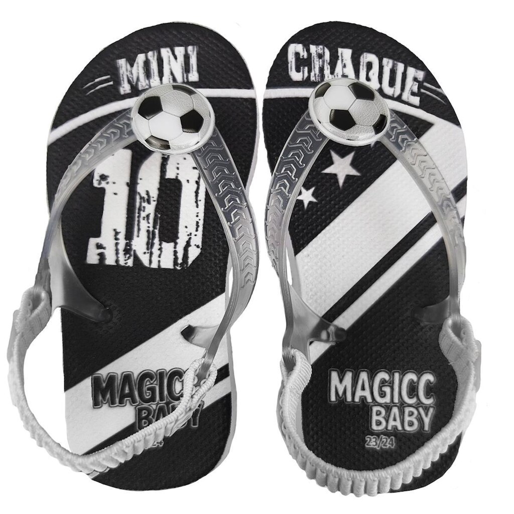 Chinelo Bebe  Futebol Time Torcida Com Elastico Magicc Baby