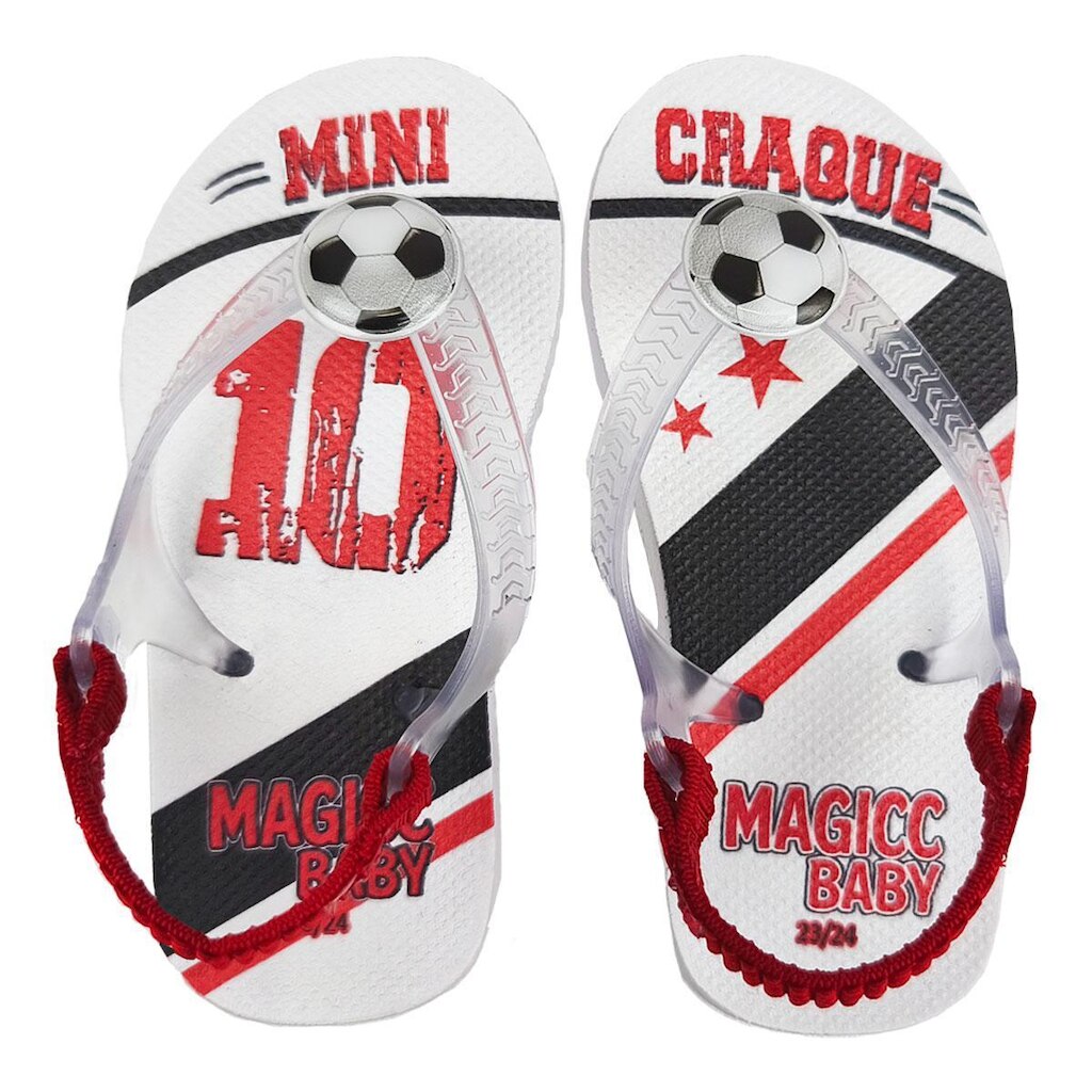Chinelo Bebe  Futebol Time Torcida Com Elastico Magicc Baby