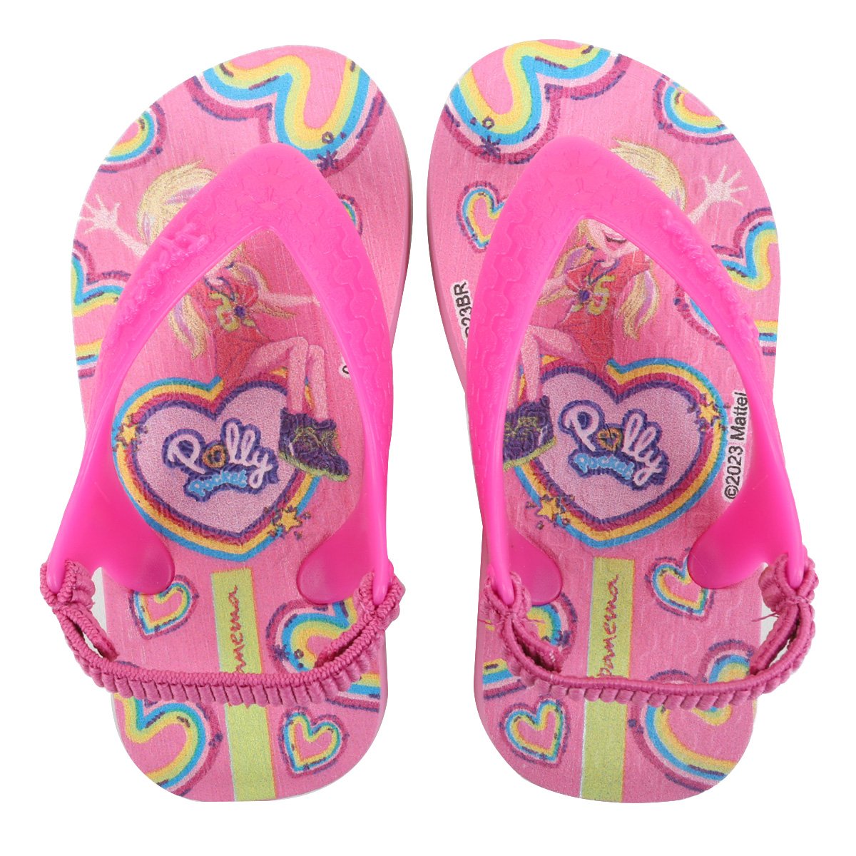 Chinelo Bebê Ipanema Baby com Elástico Polly Pocket Menina - Rosa+Amarelo Menor preço em Chinelo Bebê Ipanema Baby com Elástico Polly Pocket Menina - Rosa+Amarelo