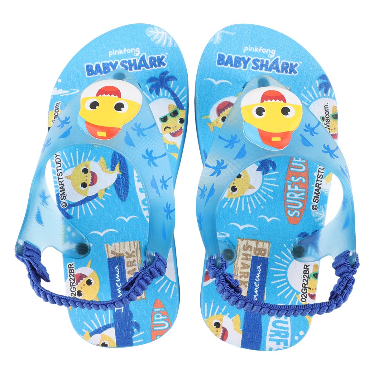 Chinelo Bebê Ipanema com Elástico Baby Shark Menino - Azul+amarelo Menor preço em Chinelo Bebê Ipanema com Elástico Baby Shark Menino - Azul+amarelo