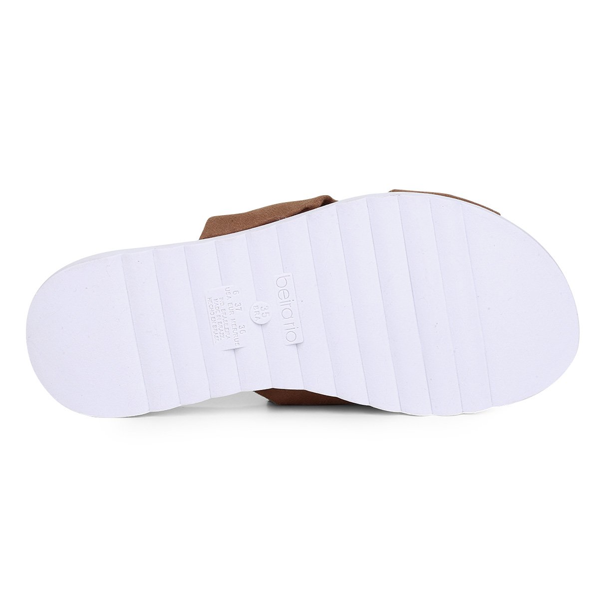 chinelo beira rio tira cruzada