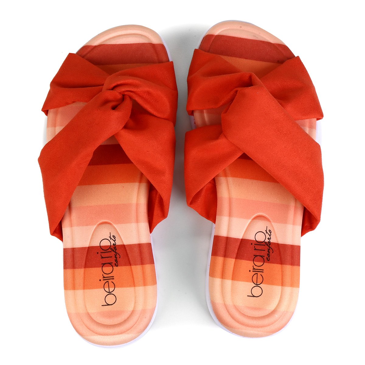 chinelo beira rio tira cruzada