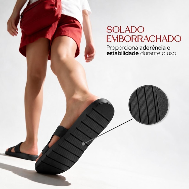 Chinelo Benévola Feminino Ortopédico Anatômico Conforto Palmilha Massageadora Macia Antiderrapante