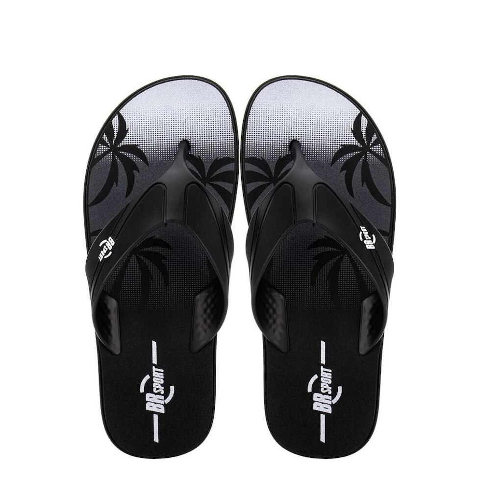 Chinelo BR SPORT Estampa Praia Masculino Preto