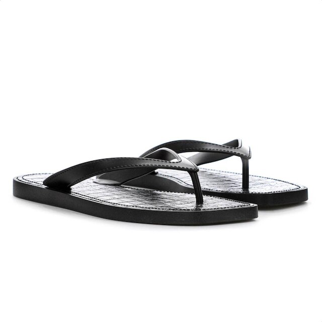 Chinelo Brizza Arezzo Croco Rivieira Square Preto - Feminino