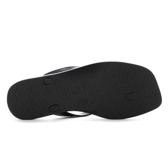 Chinelo Brizza Arezzo Croco Rivieira Square Preto - Feminino