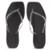 Chinelo Brizza Arezzo Tira Slim Square Preto - Feminino - Preto - 33/34 - Preto