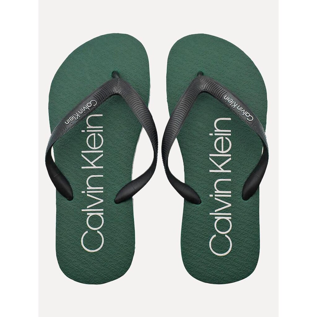 Chinelo Calvin Klein Jeans Swin Contrast Logo Re Issue Verde