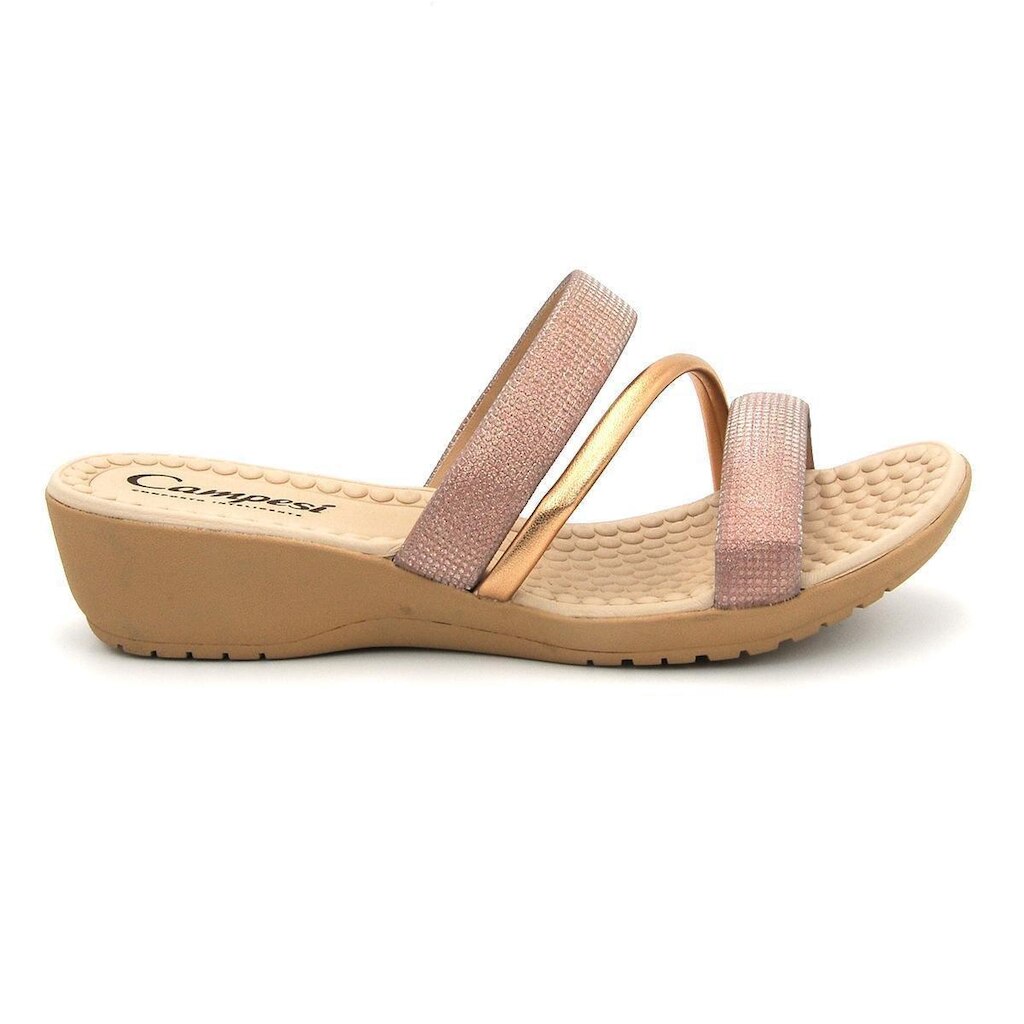 Chinelo Campesi CP083 Salto Anabela Joanete Conforto Feminino