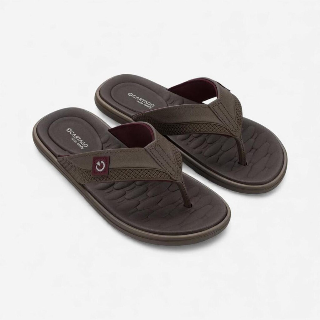 Chinelo Cartago Malta VII Masculino Marrom