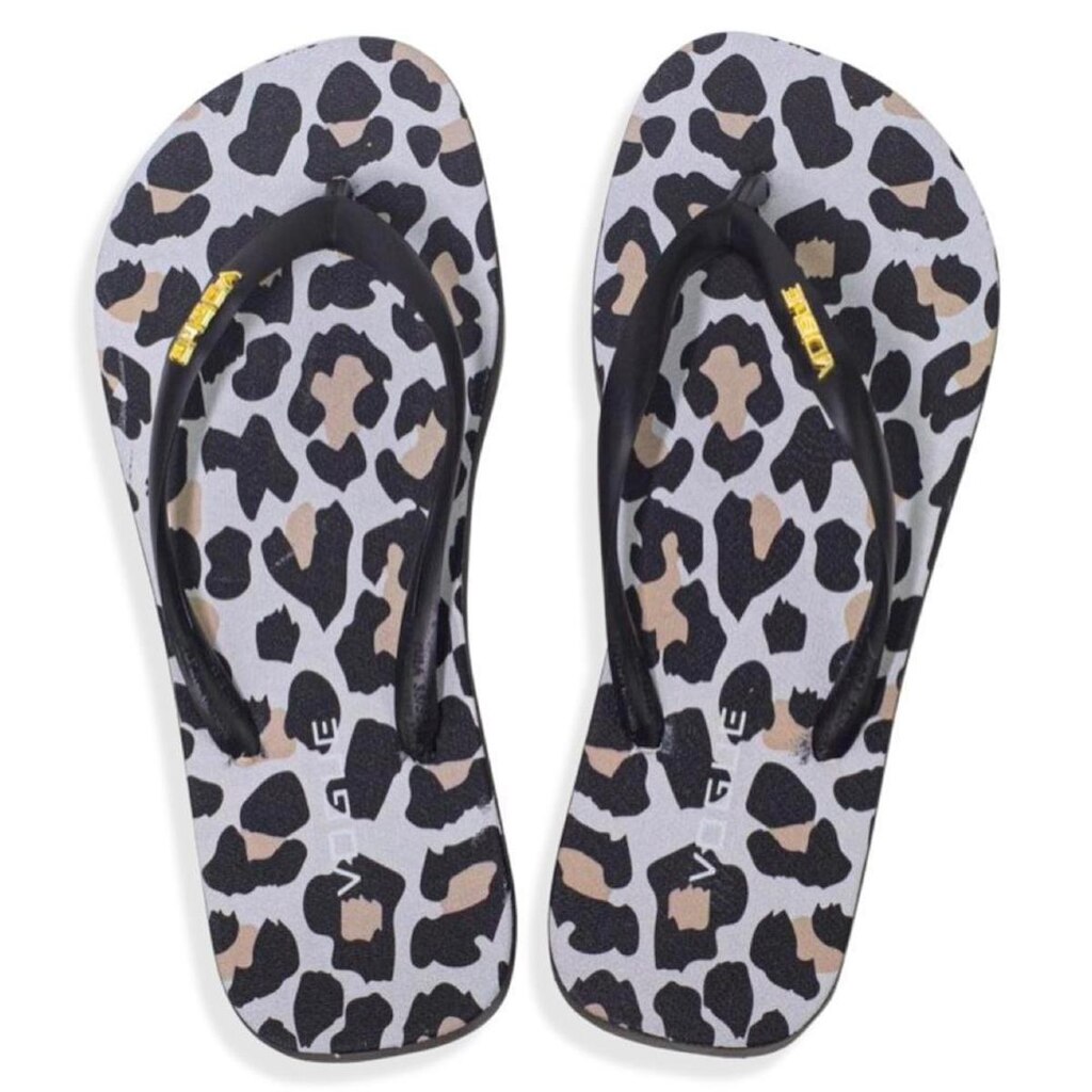 Chinelo Casual Vogue Feminino Onça Moda Praia Verão Conforto