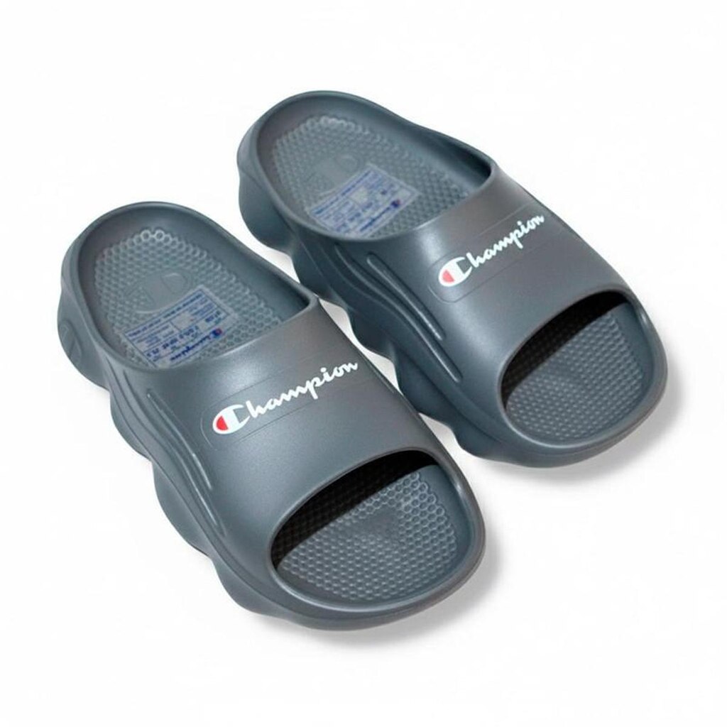 Chinelo Champion Nuvem Spheric Script Cinza