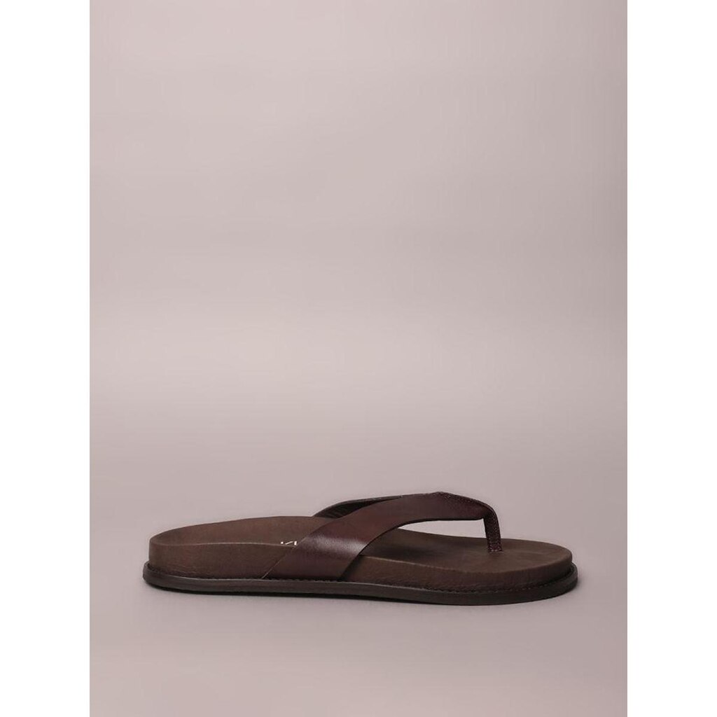Chinelo Cks Couro - Cafe