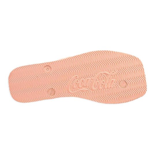 Chinelo Coca Cola Coke Sandal Bag Feminino Salmão