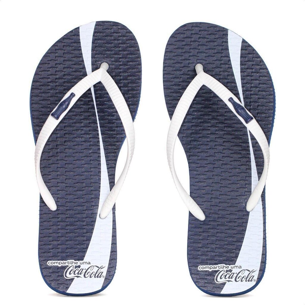 Chinelo Coca Cola Share a Coke Azul Marinho - Feminino