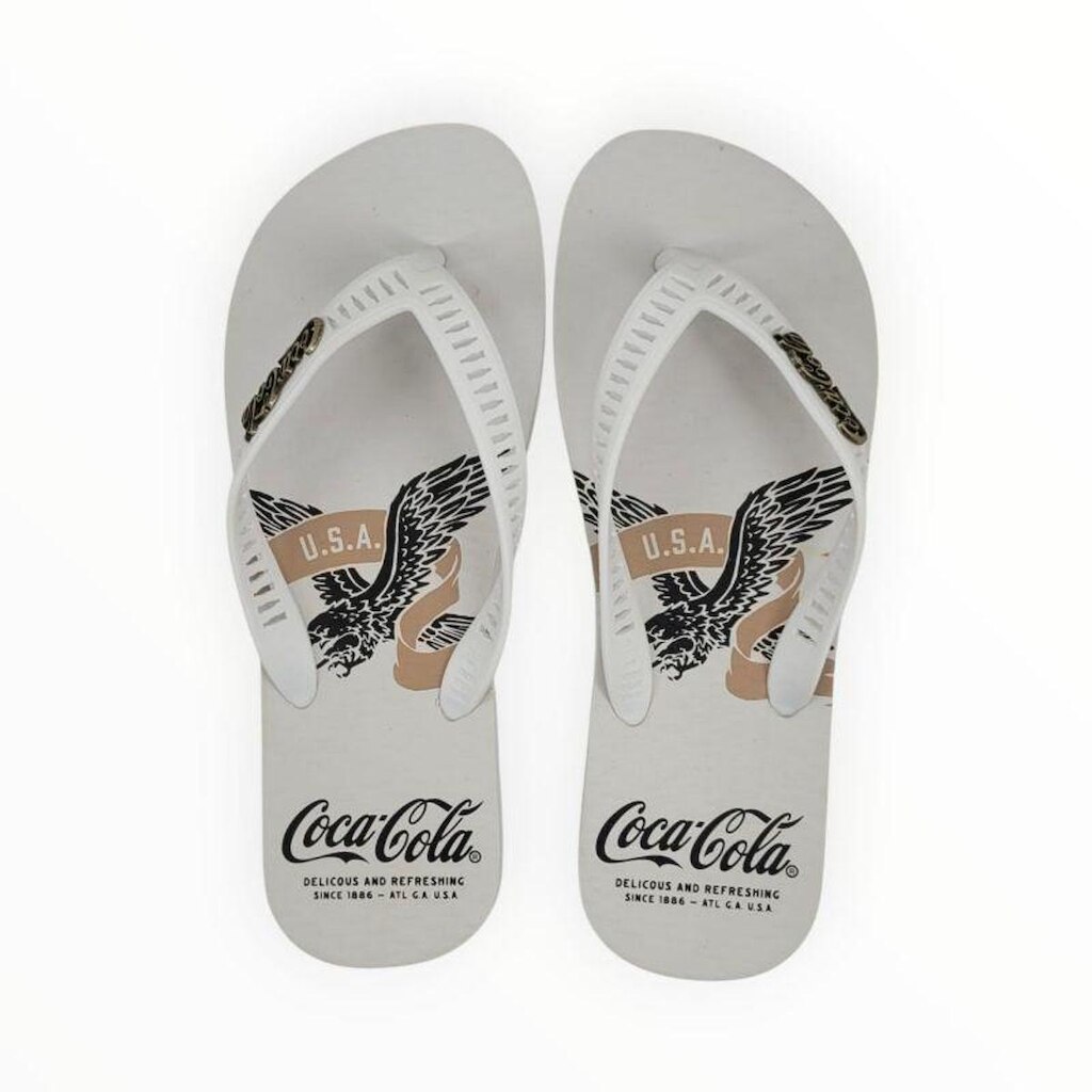 Chinelo Coca-Cola Shoes Eagle Band Masculino Adulto Ref. CC4880