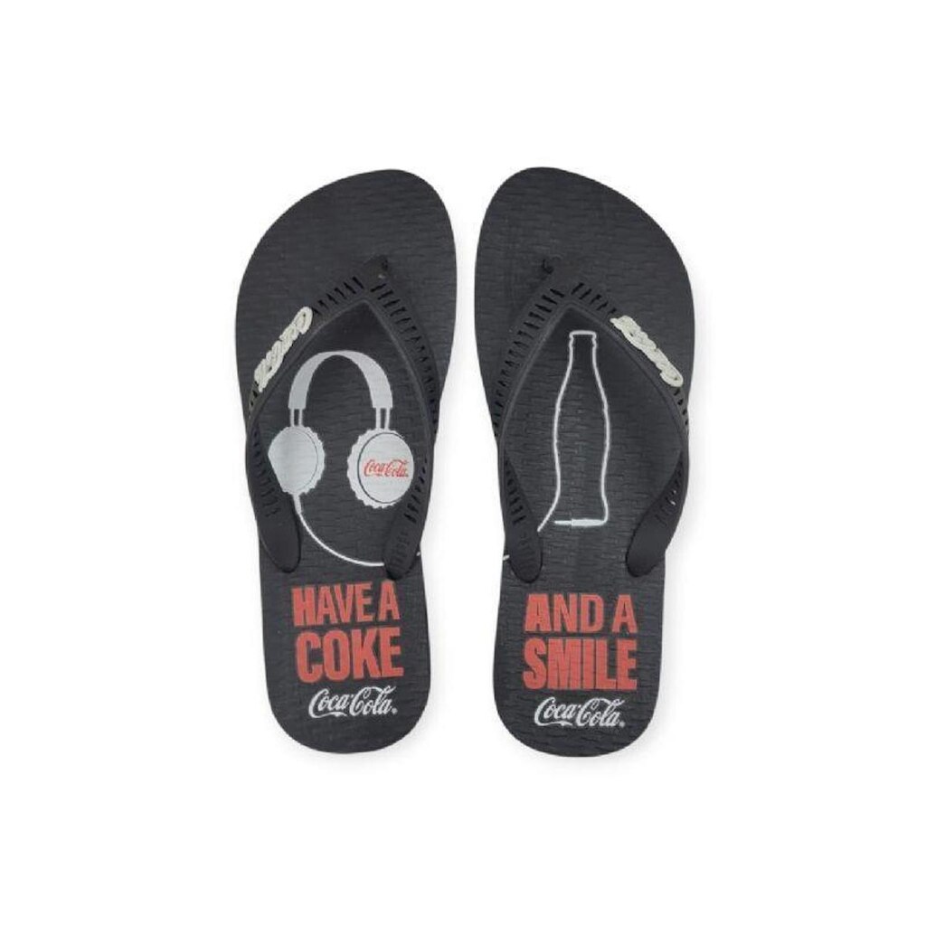 Chinelo Coca-Cola Shoes Headphone Masculino Adulto Ref. CC4843