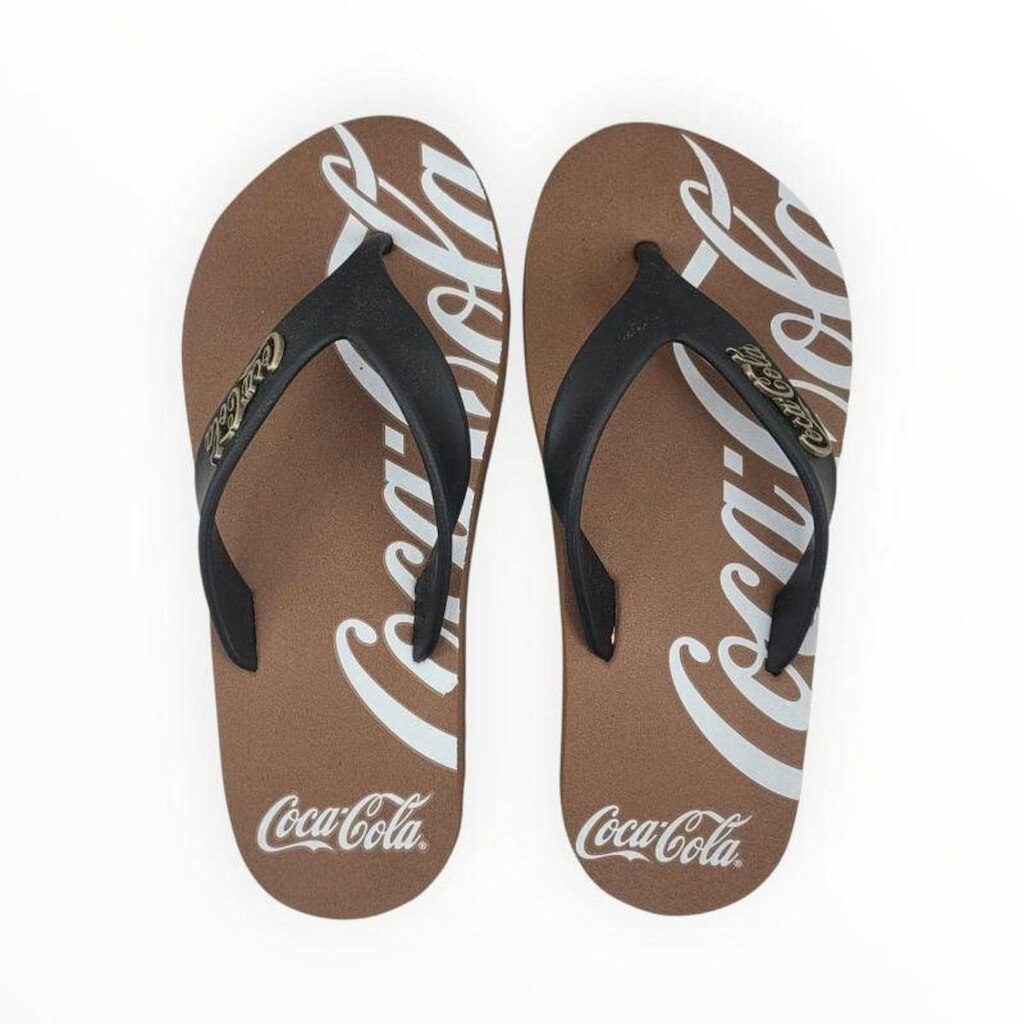 Chinelo Coca-Cola Shoes Wavw Jet Spencerian Masculino Adulto Ref. CC4953