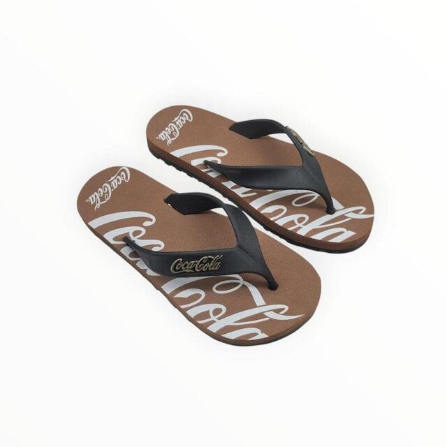 Chinelo Coca-Cola Shoes Wavw Jet Spencerian Masculino Adulto Ref. CC4953