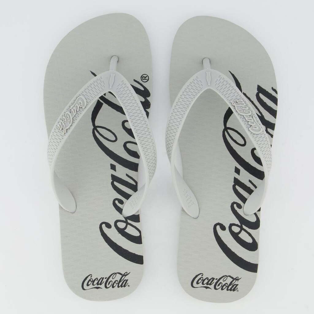 Chinelo Coca Cola Spencerian Cinza