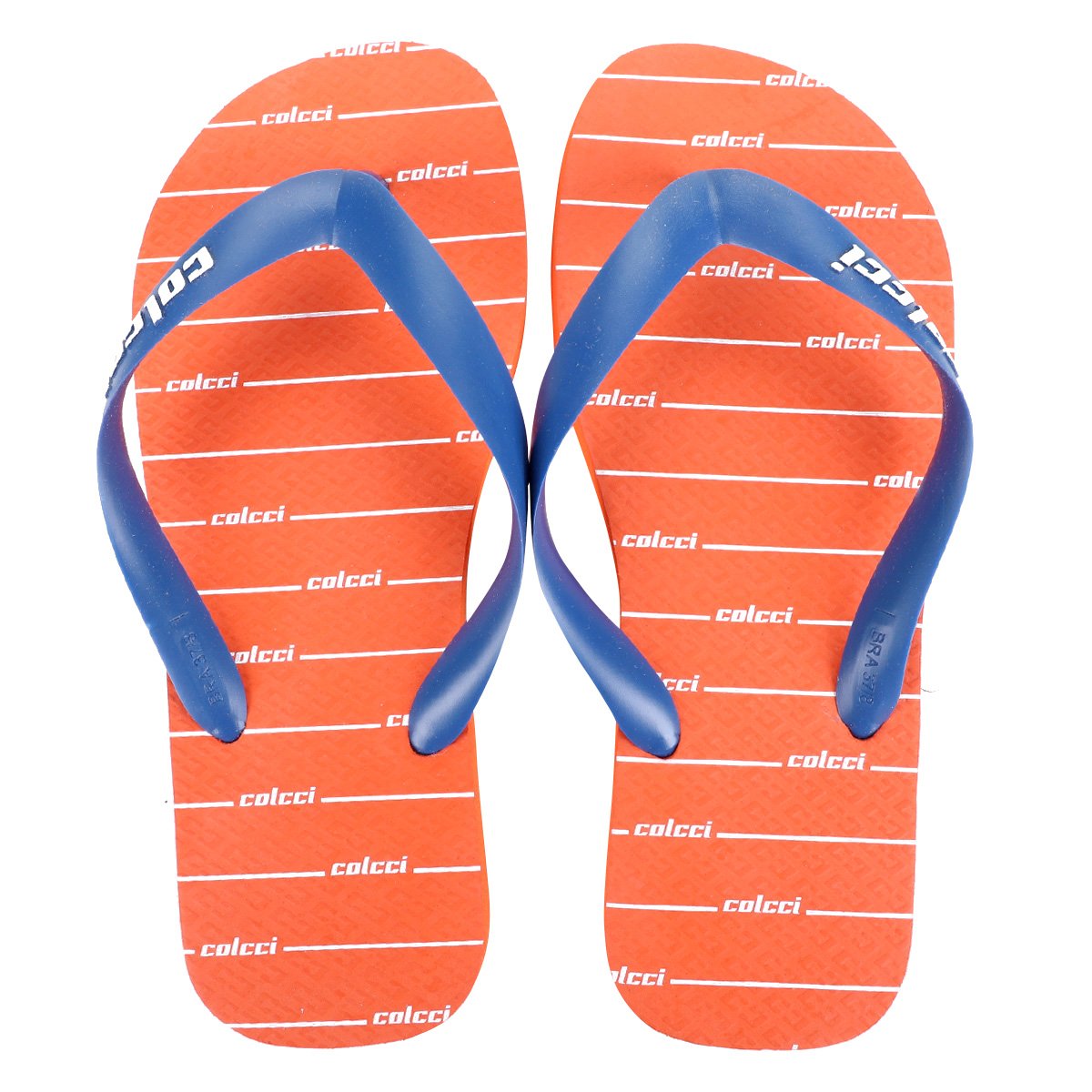 Chinelo Colcci Listrado Masculino - Laranja Menor preço em Chinelo Colcci Listrado Masculino - Laranja
