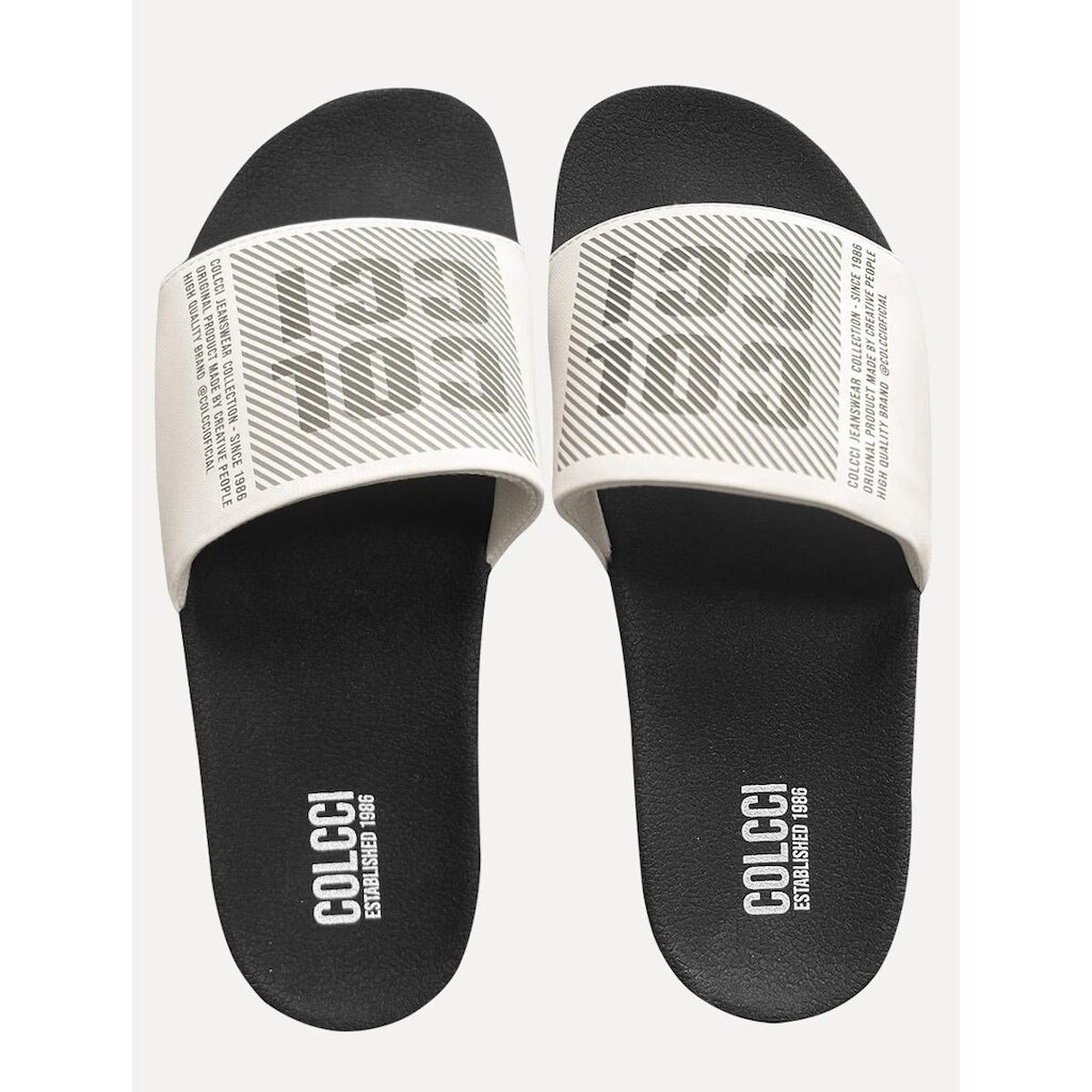 Chinelo Colcci Masculino Slide Bianca Preto