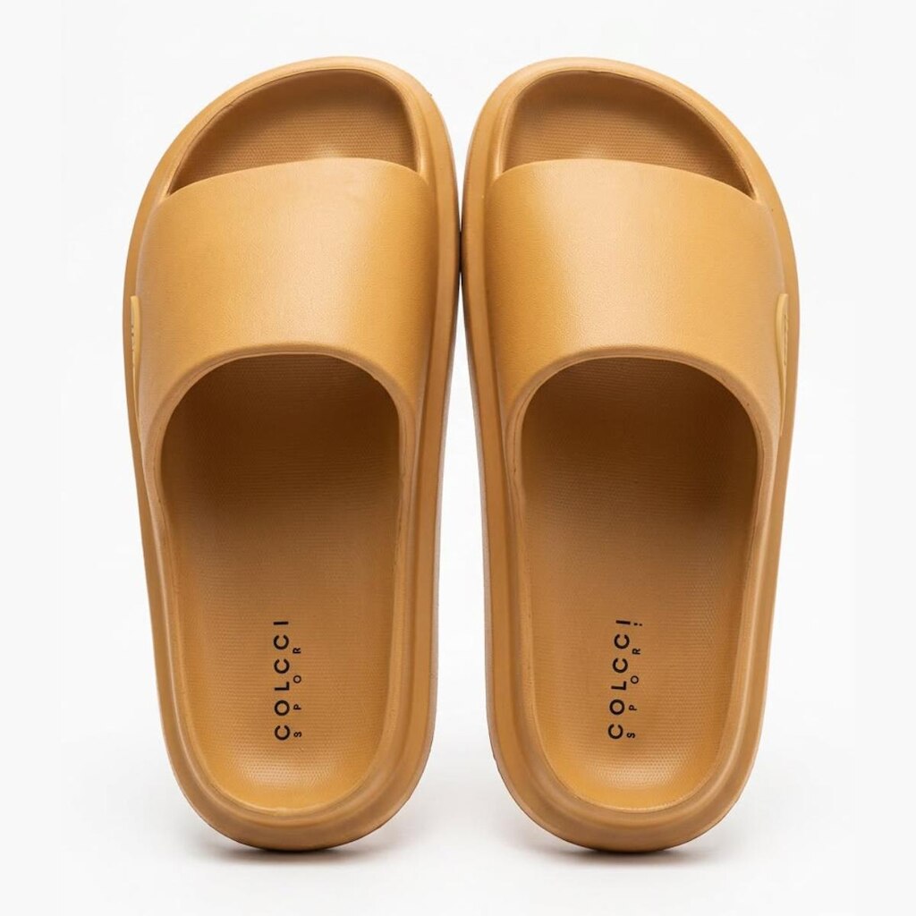 Chinelo Colcci Nuvem Sport Slide Unissex Marrom Confortável