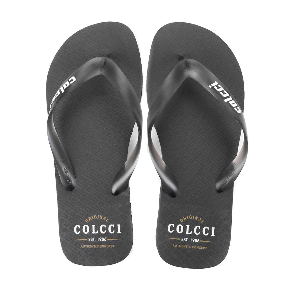 Chinelo Colcci Vintage Masculino - Preto Menor preço em Chinelo Colcci Vintage Masculino - Preto