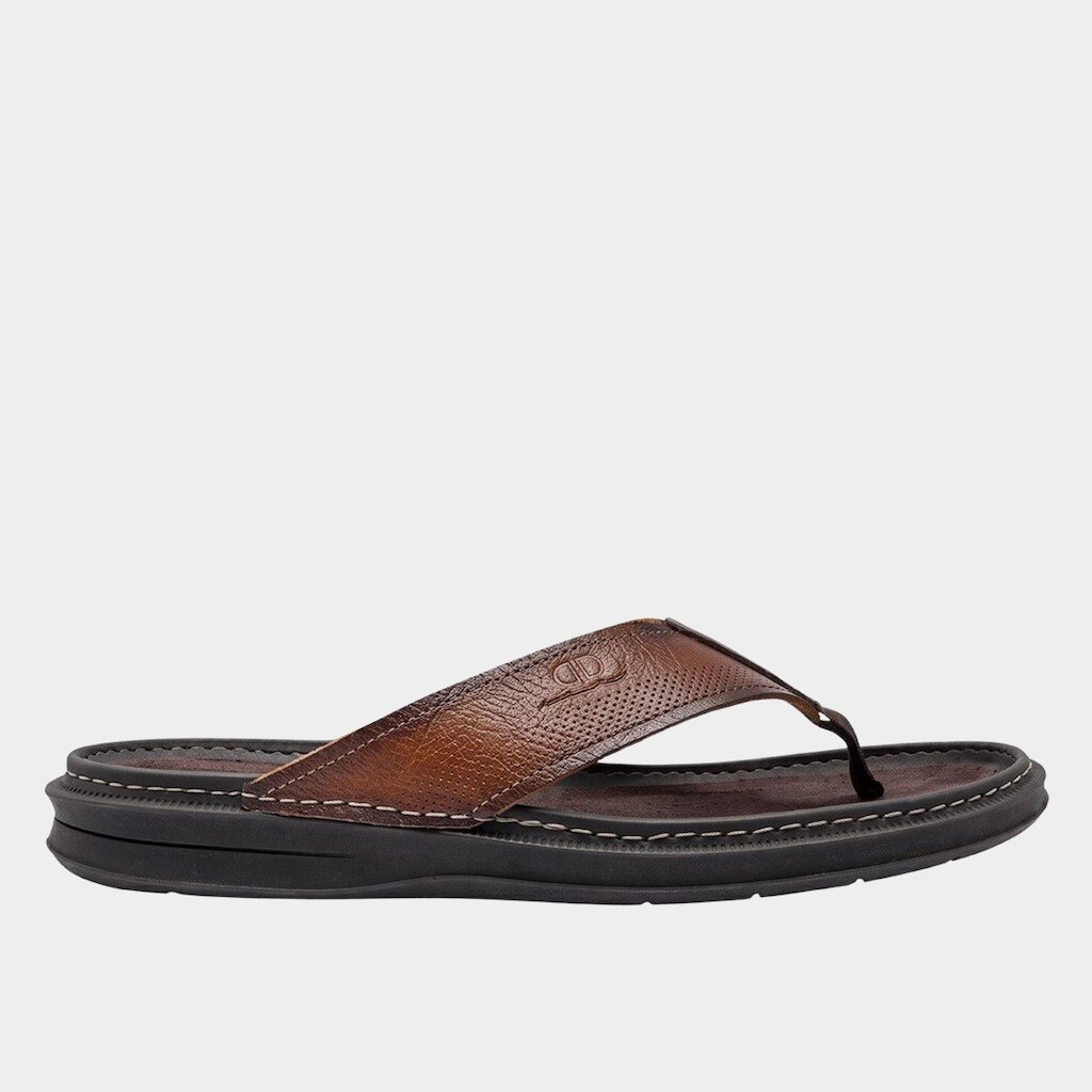 Chinelo Couro Democrata Lazy Masculino